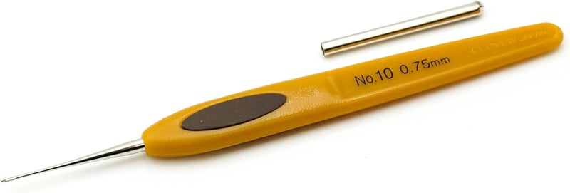 ã‚¯ãƒ­ãƒãƒ¼(Clover) 1025 Soft Touch Steel Crochet Hooks, No. 10/0.75mm - Image 2